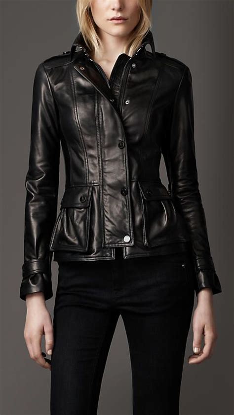 burberry womens leather jacket|Burberry women's jacket xxl.